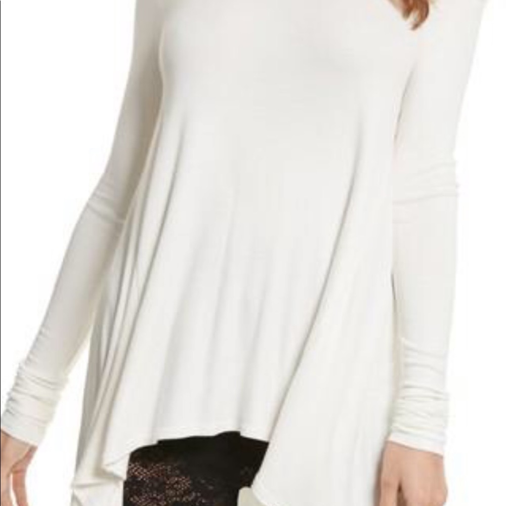 Free people white long sleeve